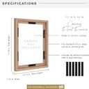 MCS Canvas Float Frame, 12x16, Walnut Woodgrain, 12x16 without Mat