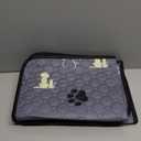 Washable Pee Pads for Dogs, 4 Pack Absorbent Reusable Training Dog Pads Pet Puppy Pads, Non-Slip Potty Pads for Whelping, Playpen, Crate, Bed, Grey 18"x24" (Gray)