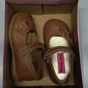 Rachel Shoes - Brown Floral Mary Jane Shoes - Toddler Girls Size 7