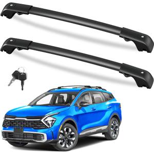 FengYu 300lb Roof Rack Cross Bars Compatible with Kia Sportage 2023-2026 X-Line AWD/Sportage X-Pro/Sportage X-Pro Prestige with Raised Side Rails, Heavy Duty Lockable Aluminum (Not for Flush Rails)