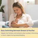 MAM Air Matte Pacifiers, for Sensitive Skin, 6+ Months, Best Pacifier for Breastfed Babies, Girl Pacifiers, 6-16 Months, 4 Count (Pack of 1) (Pale Mint / Fairy Dust / Cotton / Rose Pink)