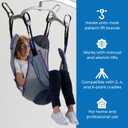 Patient Aid Full Body Commode Sling - Easy-to-Wash Mesh Fabric for Bathing and Toileting - Comfy Safe Lifting and Transfers for Children and Young Adults - Small, 135lb. Maximum Carrying Capacity