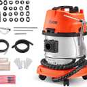 VEVOR Walnut Blaster Kit for Carbon Cleaning, 1200W Sand Blaster with Built-in Vacuum, Extension Nozzle Sandblaster Gun, and 5.5lbs Walnut Shell for Engine Intake Valve Cleaning - 13L