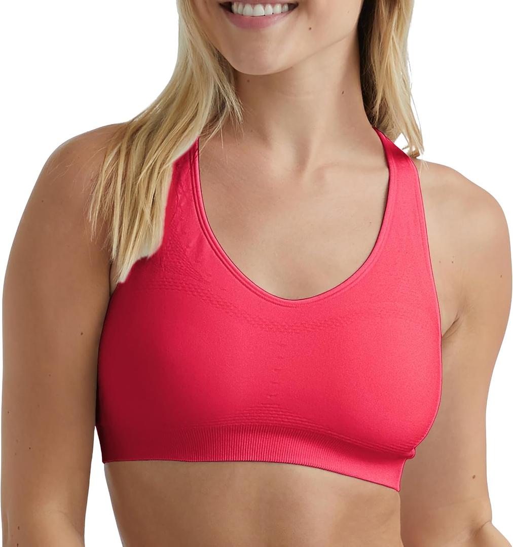 Hanes Women's Seamless Racerback Sports Bra S