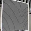2 Pack Diatomaceous Earth Shower Mat, Stone Bath Mat, Nonslip Super Absorbent Fast-Drying Hard Bath Mat for Bathroom Shower Floor, 24 x 16 inch, Grey Wave Design