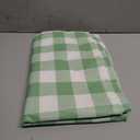 Smiry Rectangle Table Cloth, Waterproof Vinyl Tablecloth with Flannel Backing, Wipeable Buffalo Plaid Table Cover for Indoor and Outdoor (Sage Green & White, 52"x70")