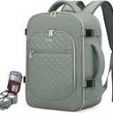 LOVEVOOK Carry on Backpack, 30L Travel Backpack for Women Airline Approved,Luggage Business Weekender Overnight Daypack as Personal Item fit for 15.6 inch Laptop,Gray Green