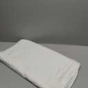 100% Organic  Cotton Queen White Flat Sheet Only,600 Thread Count Sateen Soft Breathable Durable Queen Size Flat Bed Sheet 1 Pcs