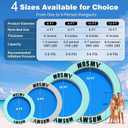 Inflatable Water Hammock for Adults, Round Boat Float for Lake Ocean | Round Floating Ring with Widened Panel, Heavy-Duty PVC Pool Hammock for Multi Person, Pet Friendly, Mesh Center, 6FT - 12FT