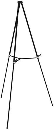 Quartet Aluminum Lightweight Telescoping Display Easel, 66", Supports 25 lbs., Black