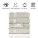 SALBAKOS 100% Turkish Cotton Bath Mat Towel Set of 2 Piece | 20x34 in Large Bath Mats | Luxury Hotel Quality, Thick, Absorbent, Quick Dry Bathmats for Bathroom & Toilet (Stone, 2 Bath Mats)