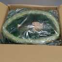 20 Inch Christmas Wreath - Christmas Front Door Wreath Ornament with LED Lights Pinecone Berries Artificial Pine Garland for Party Table Fireplaces Porch Walls New Years Home Decor