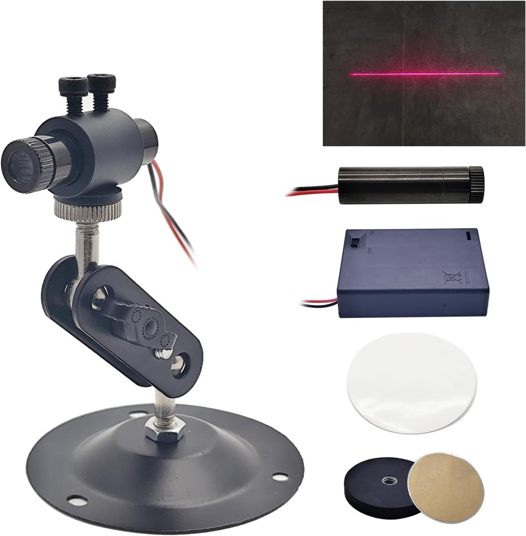 Dart Throw Line, Replaceable Red Line Light Module Throw Toe Marker DIY Kit for Playing Dart Battery Operated with Magnetic Base