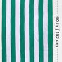 Utopia Towels Pack of 4 Cabana Beach Towels, Oversized 30 x 60 Inches Cotton Beach Towel Set, Smooth Ring Spun Texture for Pool and Swim Days, Modern Striped Design Bath Towels Green