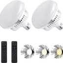 Skytex 2Pack 135W Photography Light Bulb Dimmable Tricolor LED Bulbs 2700-6400K Colour Temperatures Softbox Bulb in E27 Socket for Photography Photo Video Studio Lighting