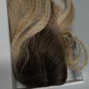 7JHH WIGS Long Blonde Wig with Bangs for Women,Heat Resistant Fiber 25 Inch Layered Synthetic Hair Wigs with Dark Roots for Daily Use