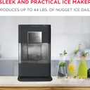 FRIGIDAIRE Gallery Countertop Crunchy Chewable Nugget Ice Maker, 44lbs per Day, Auto Self Cleaning, 2.0 Gen, Black