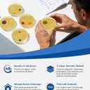 6 Packs Agar Petri Dishes Home Mold Test Kit, Science Project Kit, Mushroom Grow, Potato Dextrose Agar Plates Test HVAC System,Home Surfaces, Air Quality Includes Detailed Mold Identification Guide