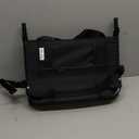 Stadium Seat for Bleachers with Back Support and Wide Padded Cushion Stadium Chair - Includes Shoulder Strap and Cup Holder (Black)