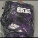 Men's Thick Fleece Plaid Jacket Flannel Shirts Sherpa Lined Full Zip Up Hoodie Winter Coat with Pockets (Large, Dark Purple)