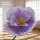Giant Flowers for Decoration with Stand,Oversized Freestanding Gradient Paper Flowers for Wedding Flower Decor,Commercial Display,Photo Studio & Home Decoration,Banquet Party (Purple)