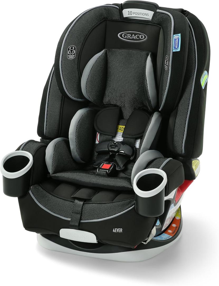 Graco 4Ever All-in-One Convertible Car Seat, 4-in-1 Baby to Big Kid Car Seat from 1.8-54 kg (4-120 lb), ProtectPlus Engineered, Raegen , Size: 4-in-1 DLX, Manufacturing Date 12/05/2023
