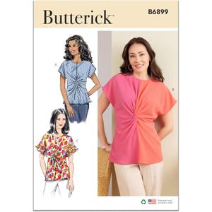 Butterick B6899B5 Misses' Top Sewing Pattern Kit, Design Code B6899, Sizes 8-10-12-14-16