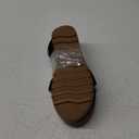 Soda CHESTER ~ Women Flat Sandals Flatform Ankle Buckle Criss Cross Band Straps Sandals Shoes 8.5, Black