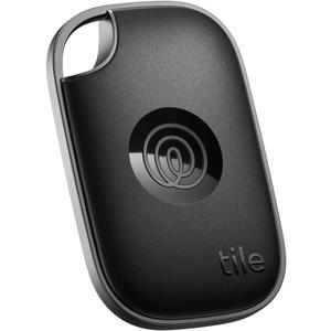 Tile by Life360 Pro - Powerful Bluetooth Tracker, Key Finder and Item Locator for Keys, Bags and More. Both iOS and Android Compatible. Phone Finder. 1-Pack (Black)