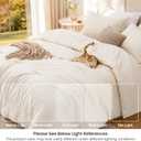 Love's cabin Beige King Size Comforter Set, 3-Piece Prewashed Bed Set with 1 Comforter (104 x 90 in) & 2 Pillowcases, Lightweight & Breathable for All Seasons | Soft, Breathable, Lightweight, Comfortable