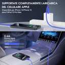 QZIIW 2 Pack Apple USB C Fast Charging Cable 15 FT for iPhone 16 15/16 15 Pro/16 15 Pro max/16 15 Plus,USB A to USB C Car Carplay Cord Compatible Galaxy S25 S24, i Pad Pro 12.9/11,Air 5th/4th Gen (Deep Blue)