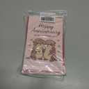 3 x Cute Otter Anniversary Card to Husband Wife Couple | Happy Anniversary Decorations Gifts for Women Men Him Her Pink Otter Half Card (HA05)