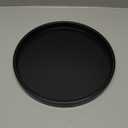 Round Black Metal Candlestick Tray, Decorative Serving Tray, Candle Holder Tray for Wedding Table, Dinning Table Decorations(11.5 inches)