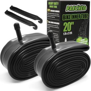Heavy Duty Bike Inner Tube 20 x 1.75/1.95/2.10/2.125, Schrader Valve, Thick Bicycle Tube Compatible with Road MTB Cruisers Bikes