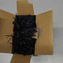 MIULEE Pack of 2 Luxury Faux Fur Fluffy Throw Pillow Covers Set Soft Deluxe Winter Decorative Plush Fleece Pillowcases for Cushion Couch Sofa Bedroom Home 20 x 20 Inch Black