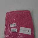 Girls 3/4 Sleeve Flowy Dresses Casual V Neck Texture A Line Layered Sundress for Kids with Pockets Size 5-14, L (Pink)