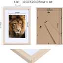 LYYYXGYP 8.5x11 Diploma Certificate Frame, Wooden Wall Mount and Tabletop Picture Frame Display 6x8 Photo with Mat or 8.5 x 11 Document Set of 3