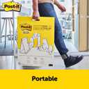 Post-it Super Sticky Tabletop Easel Pad, 20 x 23 Inches, 20 Sheets Per Pad, 4 Pads, Portable, White, Primary Ruled Lines, Premium Self Stick Flip Chart Paper, Great for Teachers and Students, Built-in Easel Stand