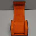 QWATCHBANDS Napa Leather Watch Rolls for Men - Hexagon Triple Watch Roll Travel Case for 3 Watches - Storage Organizer Genuine Leather with Velvet Interior Display (Black/Charcoal)