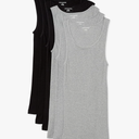 Amazon Essentials Men's Lightweight Tank Undershirts, Pack of 6 L