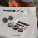 FEIERDUN Adjustable Dumbbells, 20/30/40/45/70/90lbs Free Weight Set with Connector, 5 in1 Dumbbells Set Used as Barbell, Kettlebells, Push up Stand, Weight Plate, Fitness Exercises for Home Gym Suitable Men/Women