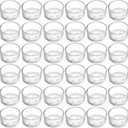 ZEAYEA Set of 36 Glass Tealight Candle Holder, Small Clear Votive Candle Holders for Weddings, Parties, Table Centerpieces, Dinner, Home Decoration, Candle Mould