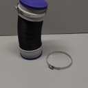 4Inch Flexible Dryer Vent Hose, 5FT 6-Layer Aluminum Dryer Duct with Rubber Seals Connectors, Heat-Resistant Exhaust Hose for Tight Spaces, Universal Dryer Vent Ventilation Kit with 2 Clamps