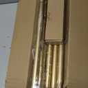 Modern Gold Curtain Rods for Windows 48 to 84 Inch, 1" Diameter Adjustable Heavy Duty Window Curtain Pole with Matte Gold End Cap Finials, Decorative Drapery Rods for Living Room, Bedroom (36''-88'' (1 Pack))