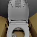 TOTO WASHLET S5 Electronic Bidet Toilet Seat with Instantaneous Water Heating, PREMIST and EWATER+ Wand Cleaning, Elongated, Cotton White - SW3446#01