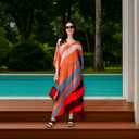 Kaftan Dresses for Women Plus Size – Beach Caftan V Neck Swimsuit Cover Ups Swimwear | Casual Mumu Moomoo Loungewear
