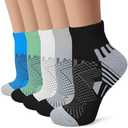 Iseasoo Copper Compression Socks for Men & Women – Plantar Fasciitis Relief, Ankle Support & Circulation – Running & Recovery 5Pair
