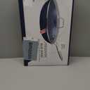 MsMk Non stick frying pan set with lid Blue, 12-inch Durable skillet, Titanium and Diamond Non Stick Non-Toxic Coating From USA, Even Heating, Easy Clean-Up, Comfort Handle, Induction Compatibility