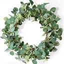 Artificial Eucalyptus Wreath Green\