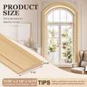 Pushglossy 3.25" x 12ft Flexible Molding, Paintable Trim, Wide Cove Crown, 11/16" Thick X 3.25" Wide X 12 ft Long